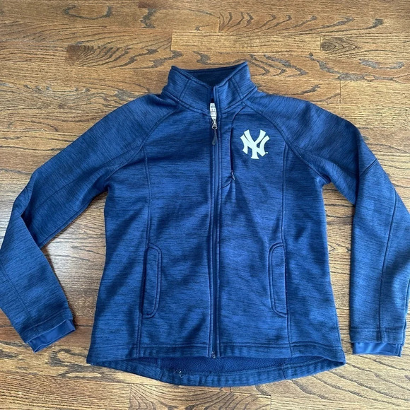 NY YANKEES FLEECE LINED JACKET Size Large G0778 - Picture 2 of 12